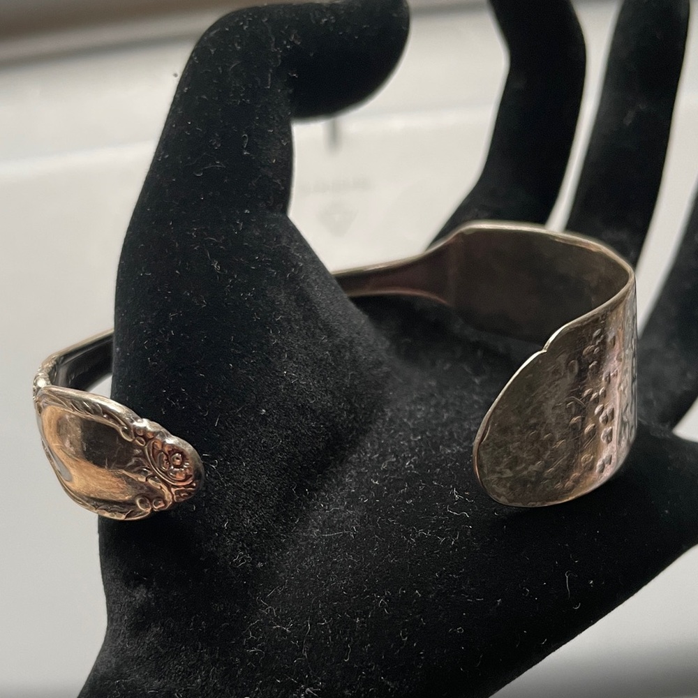 Oneida Silver Textured Bracelet